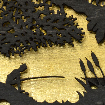 Koo - Cuckoo clock gilded with 24k gold