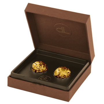 chocolate with edible gold - small box