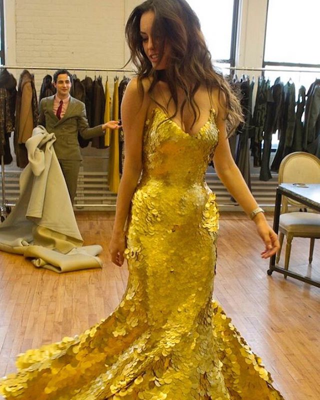 Golden dress by Zac Posen Blog Delafee